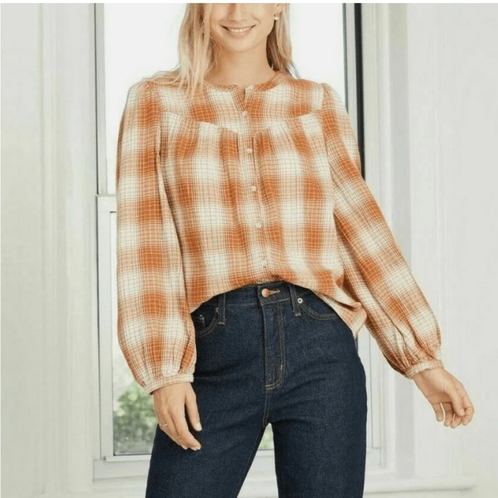 Universal Thread 100% Cotton Button Down Blouse